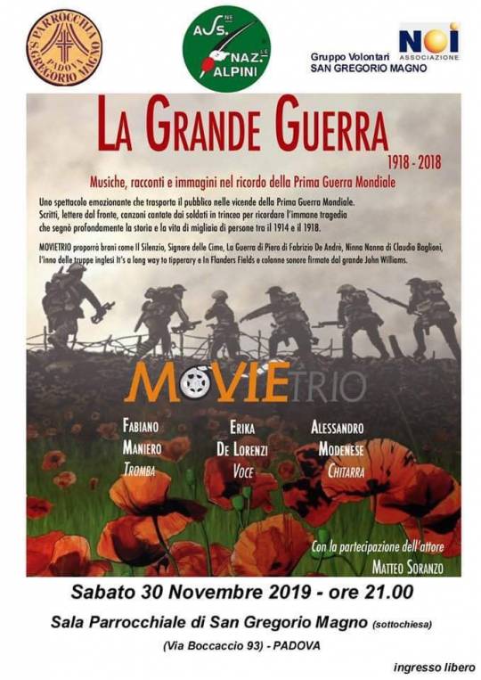 MOVIETRIO IN CONCERTO - LA GRANDE GUERRA